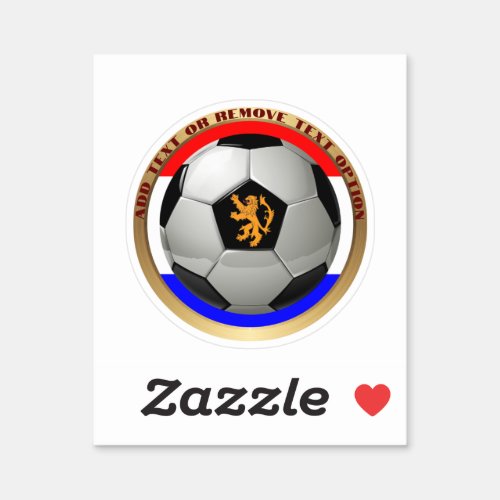 Netherlands Soccer Ball Sports Sticker