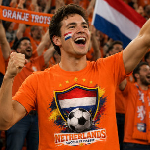 Netherlands Soccer Fan Dutch Football World Cup T-Shirt