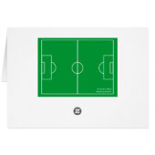 Netherlands Soccer Field Shoes Goal Greeting Card (Back Horizontal)