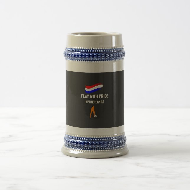 Netherlands Soccer Pride 2026 Jersey Beer Stein (Center)
