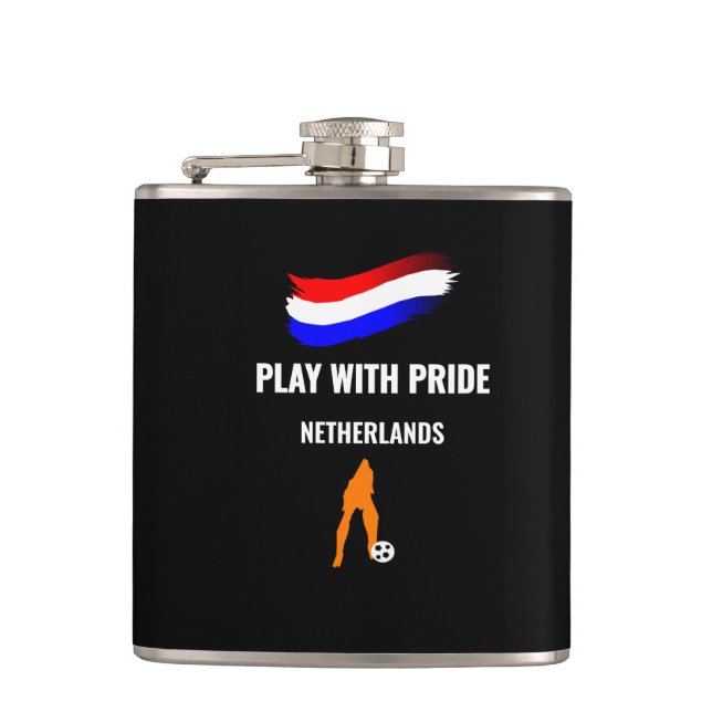 Netherlands Soccer Pride 2026 Jersey Flask (Front)