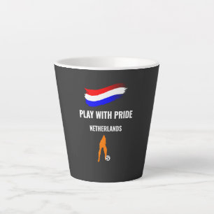 Netherlands Soccer Pride 2026 Jersey Latte Mug