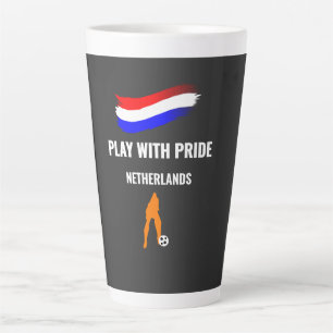 Netherlands Soccer Pride 2026 Jersey Latte Mug