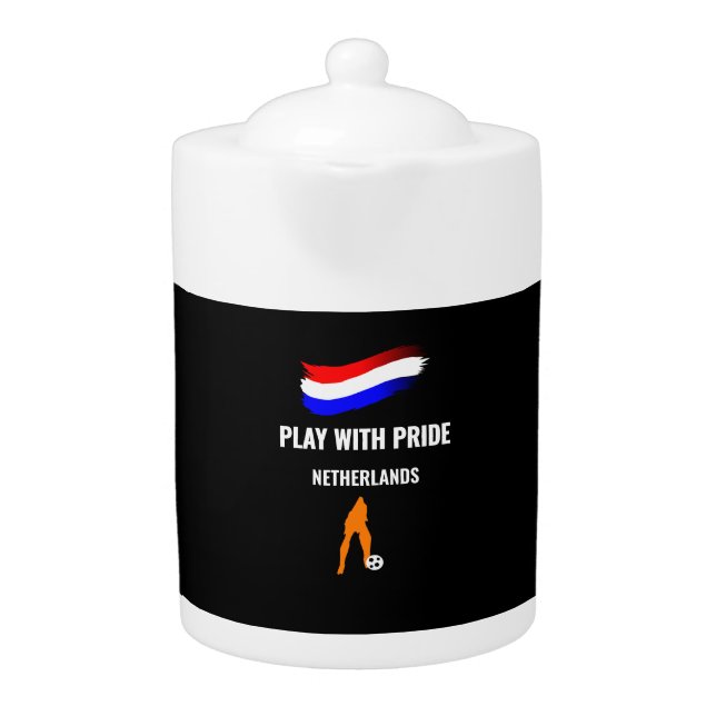 Netherlands Soccer Pride 2026 Jersey Teapot (Front)