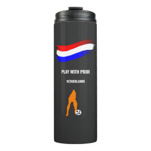 Netherlands Soccer Pride 2026 Jersey Thermal Tumbler