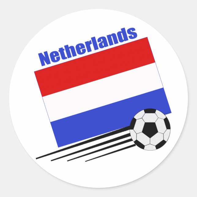 Netherlands Soccer Team Classic Round Sticker (Front)