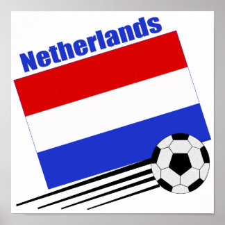 Netherlands Soccer Team Poster