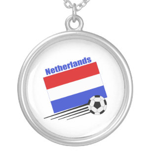 Netherlands Soccer Team Silver Plated Necklace
