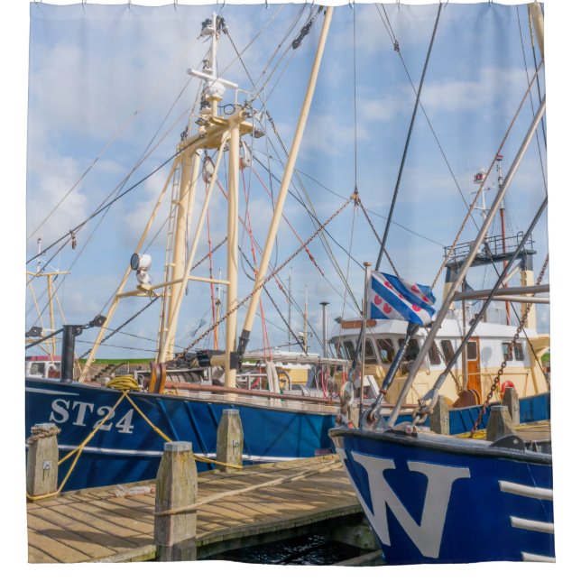 NETHERLANDS - STAVOREN - MEDIA APRIL 2017: Docked  Shower Curtain (Front)