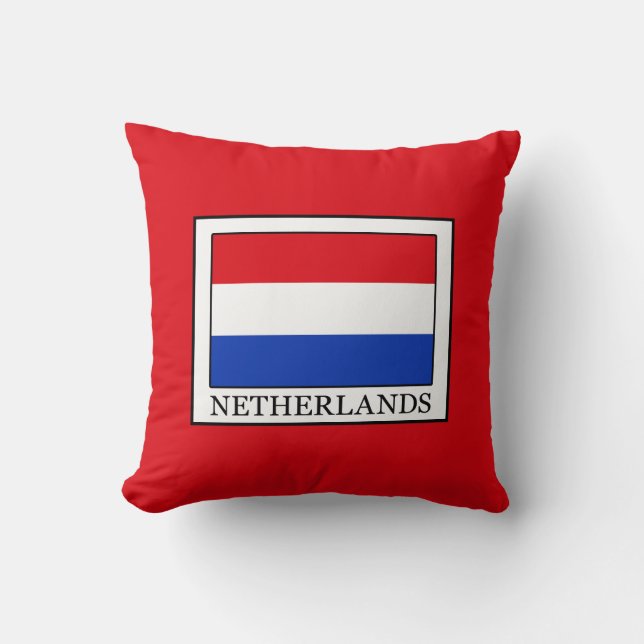 Netherlands Throw Pillow (Front)
