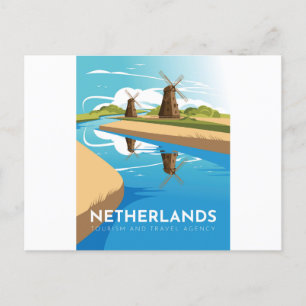 Netherlands travel postcard