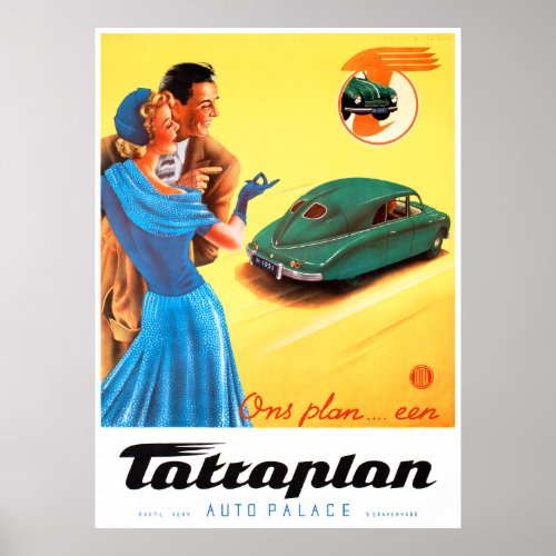 Netherlands Vintage Advertising Poster Restored
