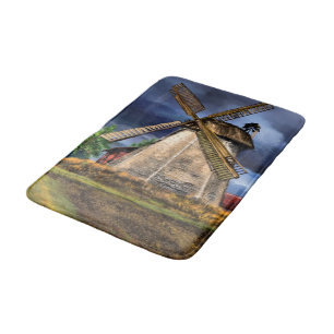Netherlands Windmill Bath Mat