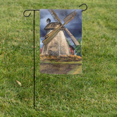 Netherlands Windmill Garden Flag