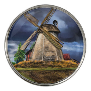 Netherlands Windmill Golf Ball Marker