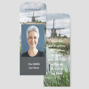 Netherlands windmill Holland Memorial Keepsake Bookmarks