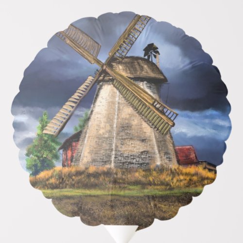 Netherlands Windmill Landscape Balloon