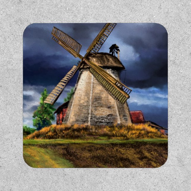 Netherlands Windmill Landscape Patch (Front)
