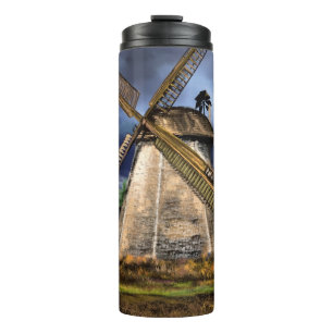 Netherlands Windmill Landscape Thermal Tumbler