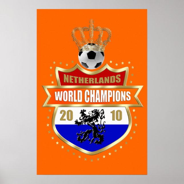Netherlands World Champions 2010 badge Poster (Front)