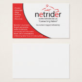Netrider Tagging Card (Front & Back)