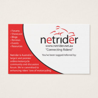 Netrider Tagging Card