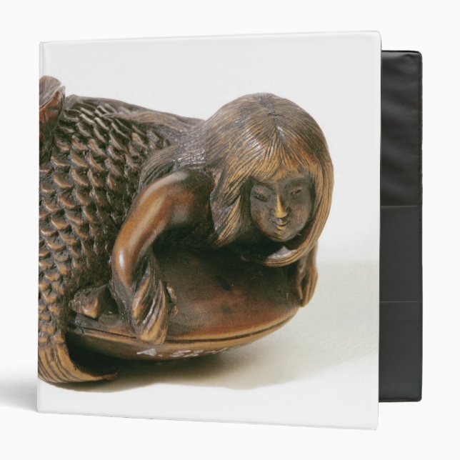 Netsuke carved in the shape of a mermaid binder (Front/Inside)