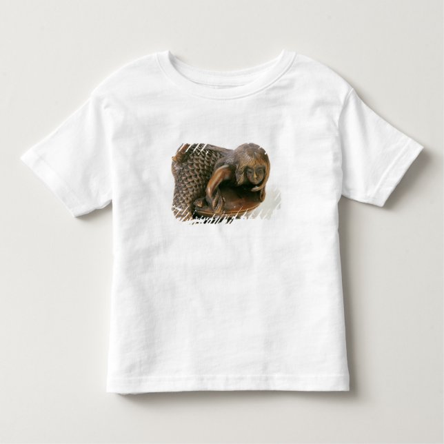 Netsuke carved in the shape of a mermaid toddler t-shirt (Front)