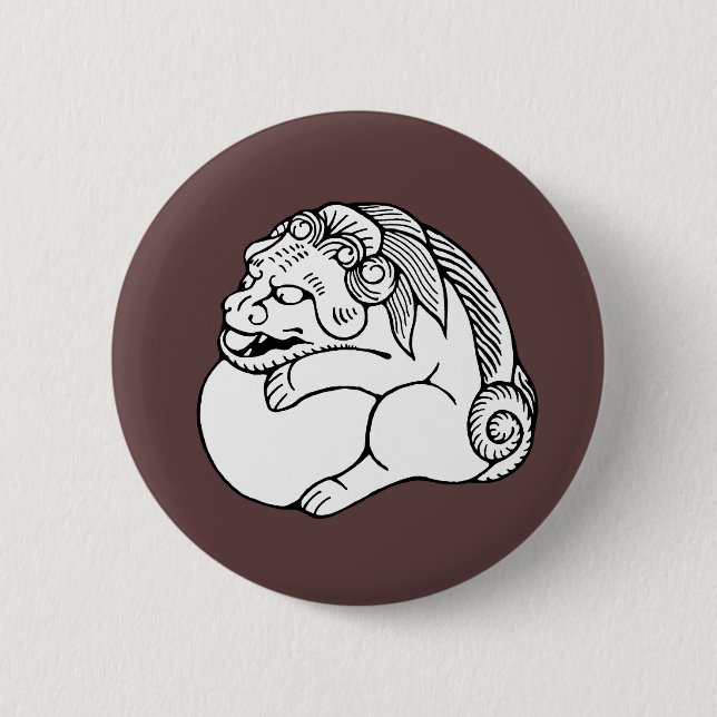 Netsuke shishi button (Front)