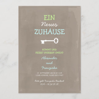 Nette Einweihungsparty Einladung Invitation