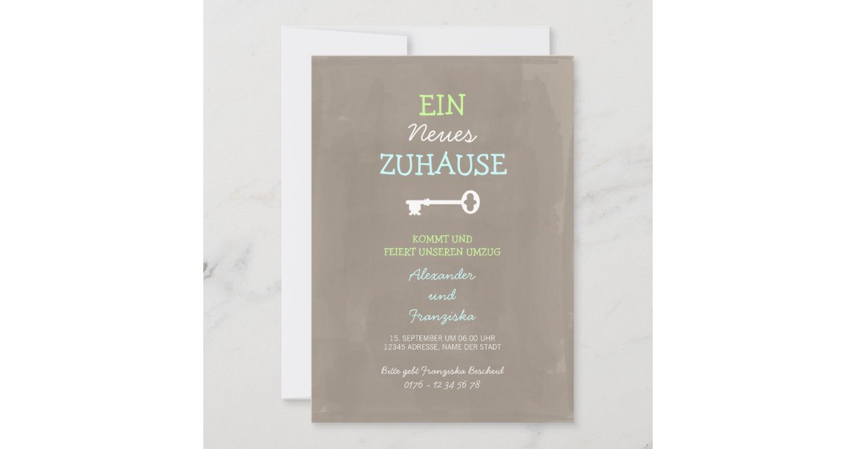 Nette Einweihungsparty Einladung Invitation Zazzle