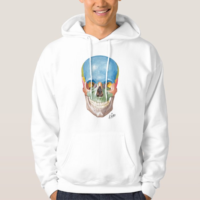 skull hooded sweatshirt