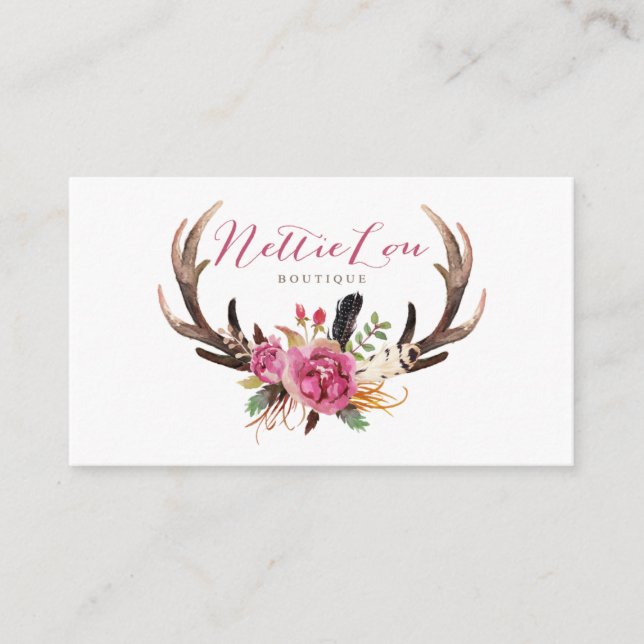 NettieLou Boutique Business Card (Front)