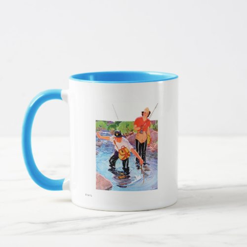 Netting A Fish by RJ Cavaliere Mug