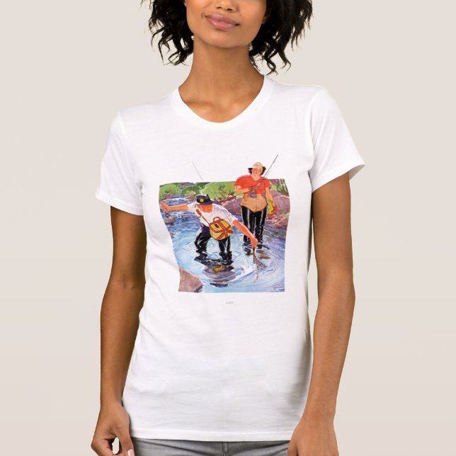Netting A Fish by R.J. Cavaliere T-Shirt (Front)
