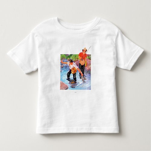 Netting A Fish by RJ Cavaliere Toddler T_shirt
