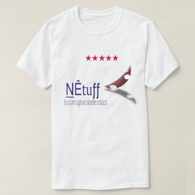 NEtuff – Tough & Durable Branded Logo Design T-Shirt (Design Front)
