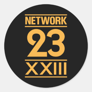 Network 23 classic round sticker