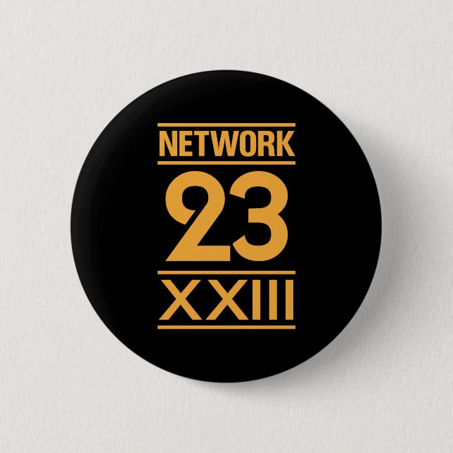 Network 23 pinback button (Front)