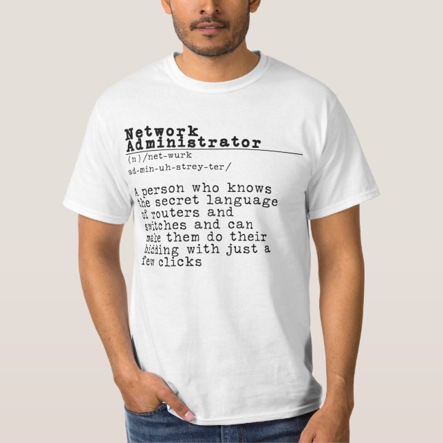 Network Administrator - "Router Wrangler" T-Shirt (Front)