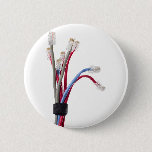 Network cables pinback button (Front)
