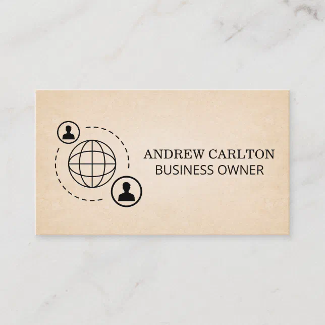 Network Communication Icon Texture Background Business Card | Zazzle
