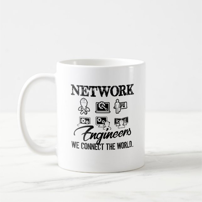 Network Engineer Connect The World Mug (Left)