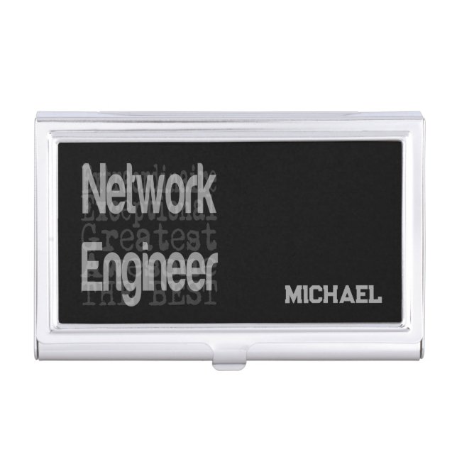 Network Engineer Extraordinaire CUSTOM Business Card Case (Front)
