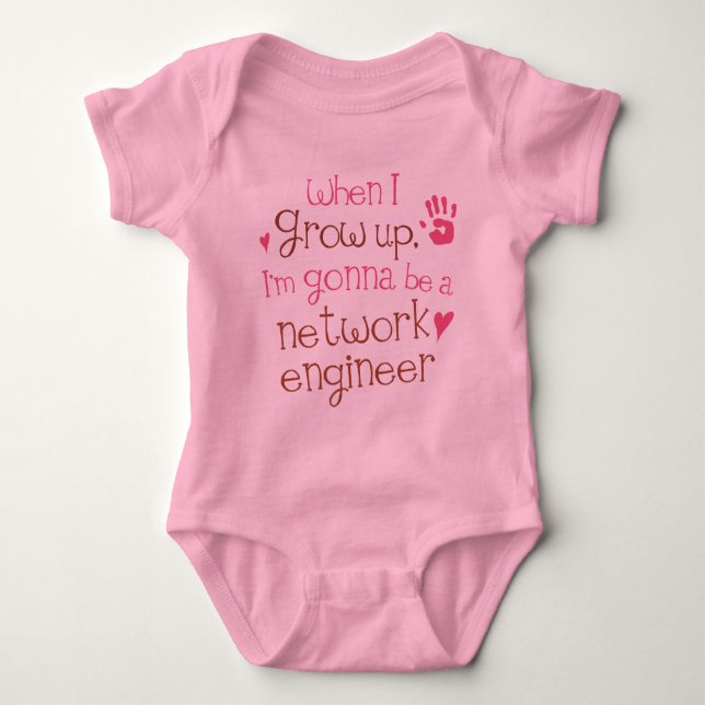 Network Engineer (Future) Infant Baby T-Shirt Baby Bodysuit (Front)
