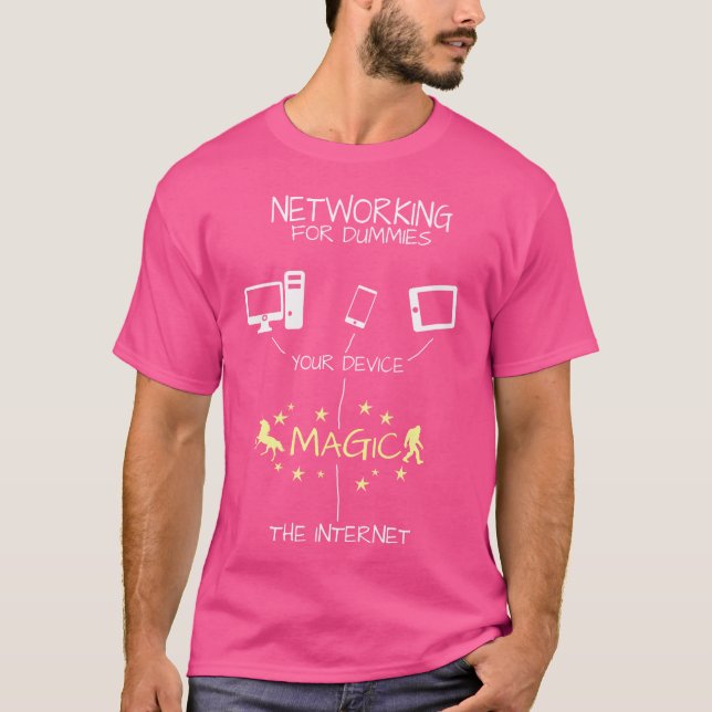 Network Engineer - Magic Internet Funny T-Shirt (Front)