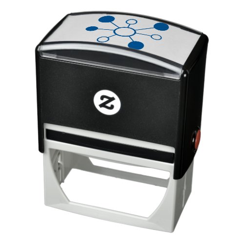 Network hub connect icon self_inking stamp