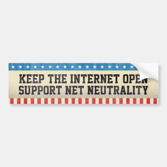 Network Neutrality Bumper Sticker (Front)