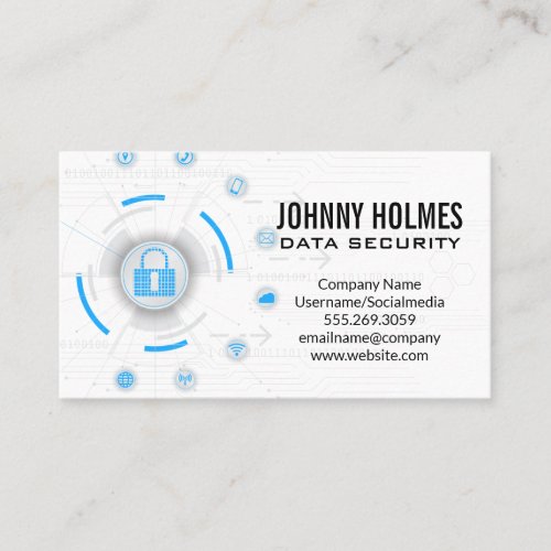 Network Security  Cyber Protection Business Card