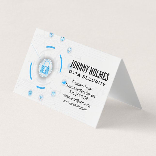 Network Security | Cyber Protection Business Card (Front)